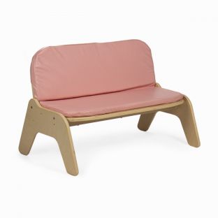 Kids' Cushioned Double Bench in Pink