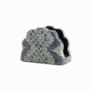 Abel Striped Blue Napkin Holders