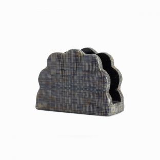 Abel Striped Blue & White Napkin Holders
