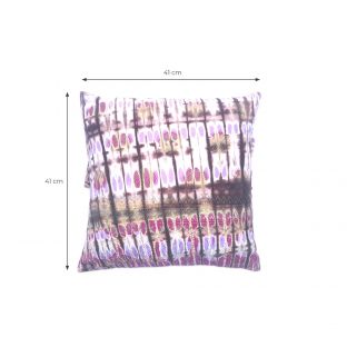 Lilac Tie and Dye Pleats Extravaganza Pillow Cover-Square S