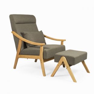 Ingrid Lounge Chair with Ottoman