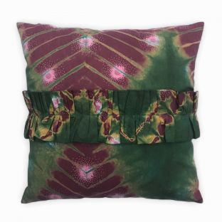 Lush Greenery Tie and Dye Pillow Cover 