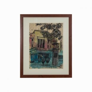 Pamantasang Mahal, Mixed Media on Abaca Paper