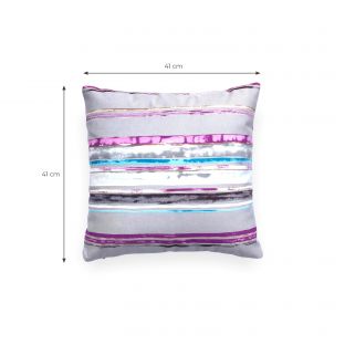 Pink Tropical Island Small Hues Double Sided Pillow Cover(Grey Back)