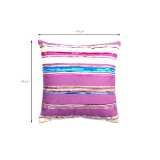 Pink Tropical Island Hues Pillow Cover-Square S