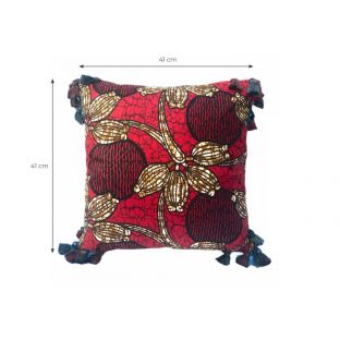 Red Fiesta Pillow Cover-Square S