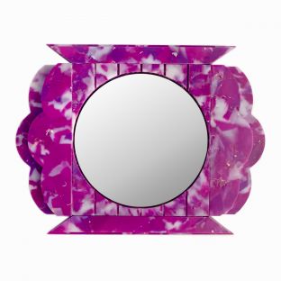 Reflector Retablos Series Purple Hanging Mirror