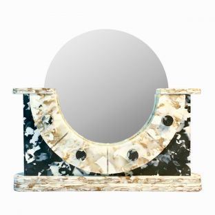 Reflector Retablos Series Black Marble Stand Mirror