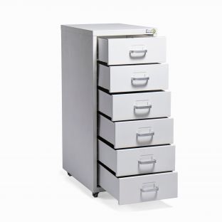 Scarlett Stage 6-Layers Filing Cabinet-White