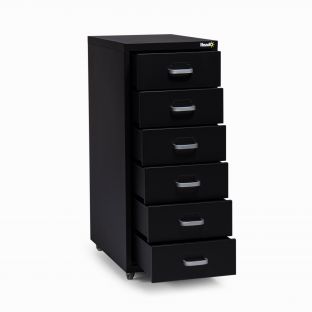 Scarlett Stage 6-Layer Filing Cabinet-Black