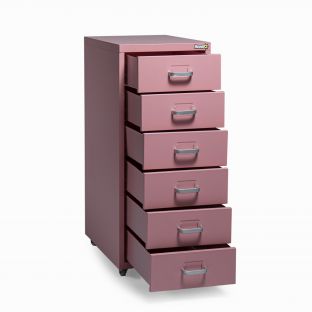 Scarlett Stage 6-Layer Filing Cabinet-Pink
