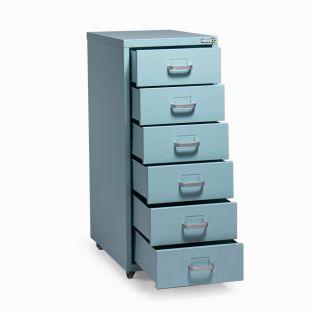 Scarlett Stage 6-Layers Filing Cabinet-Teal