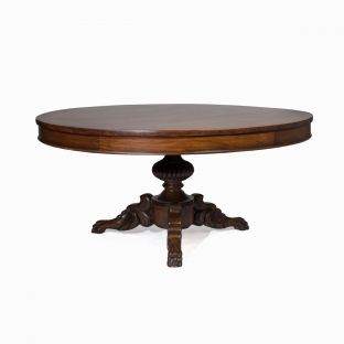 8 Seater Round Dining Table Solid Narra Wood