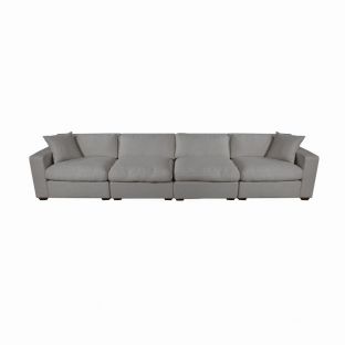 Serenity 4-Seater Sofa Set in Raleigh Fog Grey