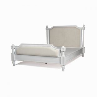 Sheraton White Double Bed Frame