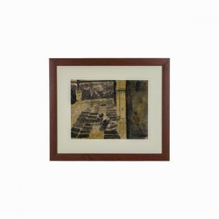 Si Bantay sa Baluarte, Mixed Media on Abaca Paper
