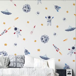 Space Zone Vinyl Wall Stickers