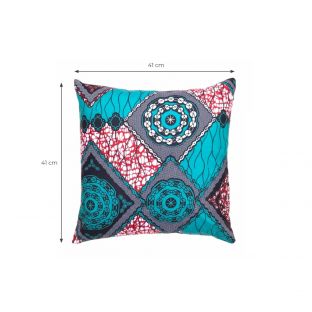 Turquoise Delight Pillow Cover-Square S