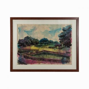 View from Fort Santiago, Mixed Media on Abaca Paper