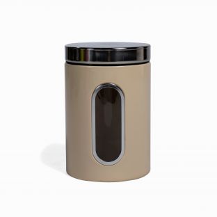 WESCO Canister with window Food Storage Container - Beige