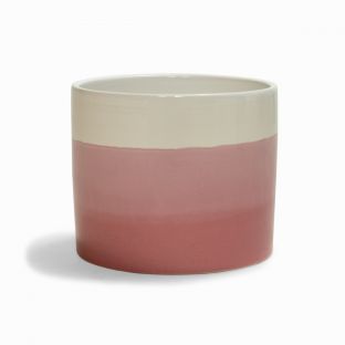 3-Tone Pink Ceramic Flower Vase