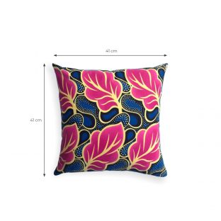 Striped/Floral Remix Pillow Cover -Square S