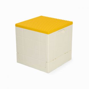 Shimoyama Yellow Lego Bricks Foldable Toy Box