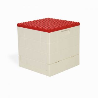 Shimoyama Red Lego Bricks Foldable Toy Box